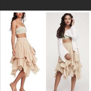 FREE PEOPLE HANDKERCHIEF SKIRT
